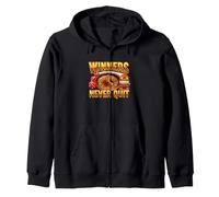 Tema de Casino Que Dice Que los ganadores Nunca salen Sudadera con Capucha