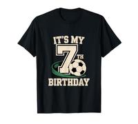 Tema de fútbol It's My 7th Birthday Boy Soccer Camiseta