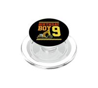 Tema de la Excavadora del camión de la construcción del niño del cumpleaños de 9 años PopSockets PopGrip para MagSafe
