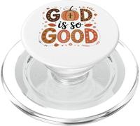 Tema de otoño de calabaza Dios es tan bueno PopSockets PopGrip para MagSafe