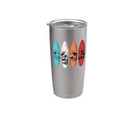 Tema de surf de tablas de surf Ocean Waves Vaso térmico de acero inoxidable de doble pared