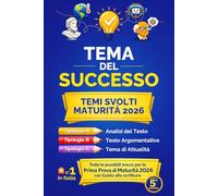 Tema del Successo: Temi Svolti Maturità 2026: Tutte le possibili tracce per la prima prova di maturità. Con 30 temi di tipologie A, B e C