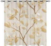 Tema DináMico del Caballo Blanco Infantil Cortinas Opacas Aislantes 2 Paneles 140An x 175Al cm BLU Suave Poliéster Cortina con Ojales para Salon Dormitorio Oficina Hotel Decorativa