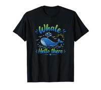 Tema Divertido y Lindo de Whale Hello There Ocean Wonder Camiseta