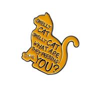 Tema Elegante De Gatos Pon Esmaltado Aleación A Prueba Óxido Craftsmanship Para Atuendos Desgaste Diario Pin Gatos Únicos