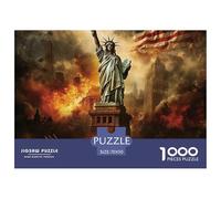 Tema Estatua Puzzle de 1000 Piezas Juego de Puzzle 1000 Piezas Papel Escena de Ciudad Desastre Relajación Decoración Regalo 70x50cm/1000pcs 70x50cm/1000pcs