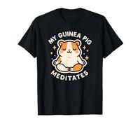 Tema Lindo Animal de Mascota My Guinea Pig Meditates Camiseta