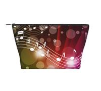 Tema Musical de Nota Musical, Bolsa de artículos de tocador Bolsa de Maquillaje Bolsa de cosméticos Bolsa de artículos de tocador de Viaje portátil
