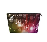 Tema Musical de Nota Musical, Bolsa de artículos de tocador Bolsa de Maquillaje Bolsa de cosméticos Bolsa de artículos de tocador de Viaje portátil