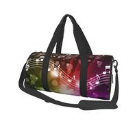 Tema Musical de Nota Musical, Bolsa de Viaje de Gran Capacidad, Bolso Redondo, Bolsa de Viaje Deportiva, Bolsa de Mano, Bolsa de Fitness