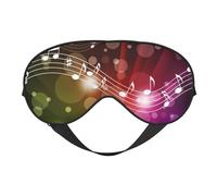 Tema musical de nota musical, Cubreojos completos Antifaz bloqueador de luz Antifaz para dormir Antifaz suave con los ojos vendados Noche