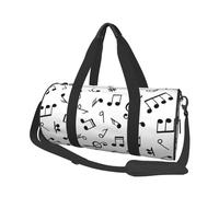 Tema Musical Impreso., Bolsa de Viaje de Gran Capacidad, Bolso Redondo, Bolsa de Viaje Deportiva, Bolsa de Mano, Bolsa de Fitness