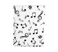Tema Musical Impreso,Funda de Cuero PU para portátil, Funda para portátil, Funda para portátil, maletín para Tableta