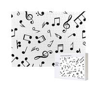 Tema Musical Impreso,Rompecabezas de Madera de 500 Piezas, Juego Familiar, Rompecabezas para Adultos, Adolescentes, decoración del hogar