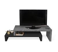 Temahome Cliff 120/120 Mesa para televisor, Panel de Panal, 125/235 x38 x20/40 cm (LxBxH)