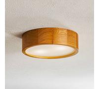 TEMAR LIGHTING Cleo DR275 plafón, IP20, sensor, Ø 28 cm, madera de roble
