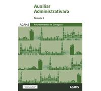 Temario 1 Auxiliar Administrativa-o Ayuntamiento de Zaragoza