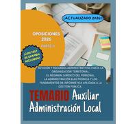 TEMARIO ADMINISTRACION LOCAL VOLUMEN II- Administrativos y Auxiliares de Corporaciones Locales: Temario completo y actualizado 2026 con prueba por ... locales (TEMARIO OPOSICIONES ADMINISTRATIVO)