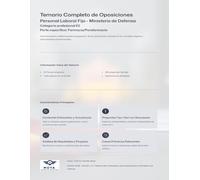 Temario completo de Oposiciones. Personal laboral fijo - Ministerio de Defena: Parte específica: Farmacia y parafarmacia. Categoría profesional E2