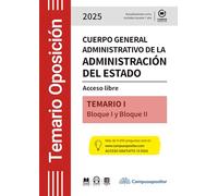 TEMARIO: Cuerpo general administrativo de la Administración del Estado. 2025. TOMO I (Temarios Oposiciones)