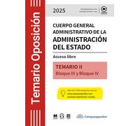 TEMARIO: Cuerpo general administrativo de la Administración del Estado. 2025. TOMO II