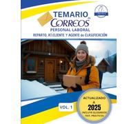 TEMARIO de CORREOS: Parte 1: Temario completo de correos: INCLUYE: Actualizaciones, tarifas, glosarios, casos prácticos y psicotécnicos y ¡30 ... INCLUYE GLOSARIOS, TEST Y... ¡MUCHO MÁS!)