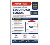 Temario Específico Seguridad Social: Cuerpo Administrativo C1/A2. 28 temas, 517 preguntas tipo test y 9 solucionarios. Edición actualizada 2026-2027