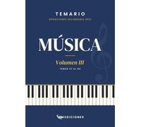Temario oposiciones 2027 MÚSICA Vol. III: LOMLOE. Temas 37 al 54 (Música 2027)