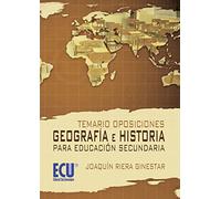 Temario Oposiciones: Geografía e Historia para educación secundaria - 9788499482385 (FORMACION)