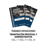 Temario para las oposiciones de Tramitación procesal y administrativa 2025: EXÁMENES 2025 | Convocatoria realizada por Orden PJC/1437/2024, de 3 de diciembre (PACK DE TRES TOMOS) (monografico)