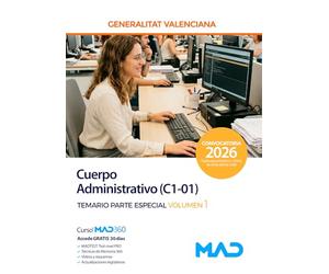 TEMARIO PARTE ESPECIAL 1 CUERPO ADMINISTRATIVO C1-01