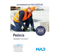 TEMARIO VOL. 1 PEON / A AYUNTAMIENTO DE VALLADOLID 2026