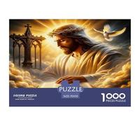 Temas religiosos Puzzle De 1000 Piezas, Moderno DIY,Entretenimiento Creativo Clásicos para Adultos Y Niños A Partir De 12 Años Rompecabezas Familiar - Decoración del Hogar 70x50cm/1000pcs