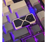temática de tarjeta gráfica en 3D, diseño de panda, color , original, compatible, teclado mecánico, regalo de