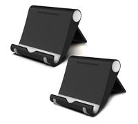 TEMCO Pack de 2 Soporte de Movil para Sobremesa, Atril para Apoyar Movil en la Mesa, Soporte Movil Multiangular Ajustable, Para todos modelos de Smartphone Compatible con iPhone 15 14 Pro, Samsung,