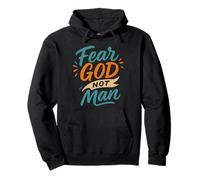 Teme a Dios, no al Hombre Mateo 10:26 - Vintage Christian Faith Sudadera con Capucha