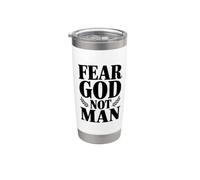 Teme a Dios, no al hombre Vaso térmico de acero inoxidable de doble pared