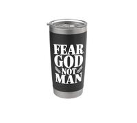 Teme a Dios, no al hombre Vaso térmico de acero inoxidable de doble pared