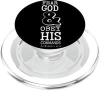 Teme a Dios y obedece Sus Mandamientos Christian PopSockets PopGrip para MagSafe