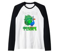 Teme al Pavo Real Camiseta Manga Raglan