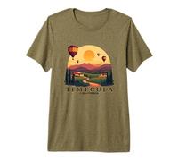 Temecula California Hot Air Balloon Winery Scenic Sunset Camiseta Premium