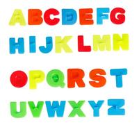 Temeemeg Juego de moldes de Arena de 26 Piezas, Molde de Letras del Alfabeto para Juegos de ortografía, Juguetes de Playa de plástico para niños pequeños, Juego sensorial.