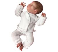 Temeemeg Muñeca bebé de Silicona de 9, 8 Pulgadas, muñeca bebé Realista Suave con Pelo y Ropa Dibujados a Mano Que parecen Muy realistas para niñas.