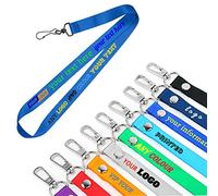TEMEITE Cordones personalizados con foto, nombre, logotipo, texto. Diseña tu propio nombre, llavero, soporte azul