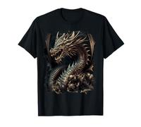 Temible dragón oscuro en fantasía Camiseta