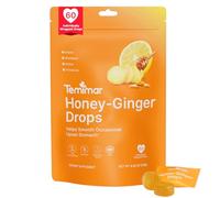Temimar Gotas de miel y jengibre para aliviar las náuseas, malestar estomacal suave, caramelo de jengibre para movimiento y náuseas matutinas, con jengibre, limón, menta verde y vitamina B6, 60