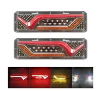 TEMKIN Piloto Trasero 2 Luces Traseras LED para Remolque 12V 24V 30cm Luz Trasera Rectangular para Caravana Luces para Semirremolque Luz Trasera para Camión Luces Traseras (Tamaño : 24V)