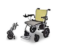 TEmkin Silla de Ruedas Ligera, Silla de Ruedas eléctrica Ligera de Aluminio, Palanca de Control de dirección de Motor Dual de 300 W, Crucero eléctrico Plegable multifunción Adecuado