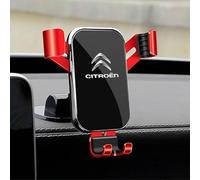 TEMKIN Soporte Movil Coche para Citroen C3 Aircross 360° Rotación Accesorios Movil Coche Soporte Especial para teléfono móvil Operación Sola Mano & Amigable Manos Libres para Teléfonos de 4-7",Red