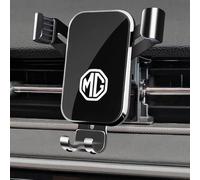 TEMKIN Soporte Movil Coche para MG ZS 2017-2023 360° Rotación Accesorios Movil Coche Soporte Especial para teléfono móvil Operación Sola Mano & Amigable Manos Libres para Teléfonos de 4-7",Black